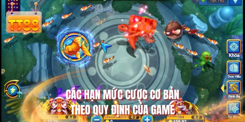 Các hạn mức cược cơ bản theo quy định của game